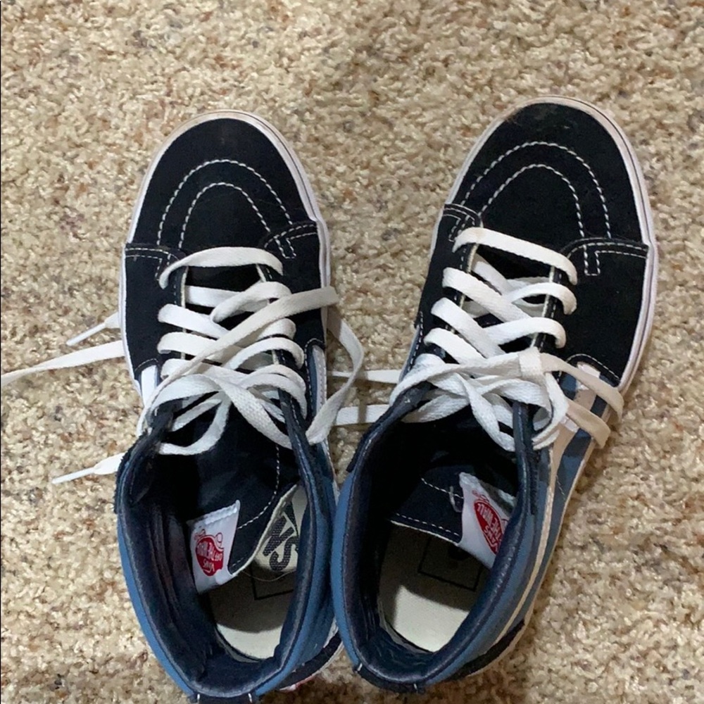 Vans navy blue black sk8-hi